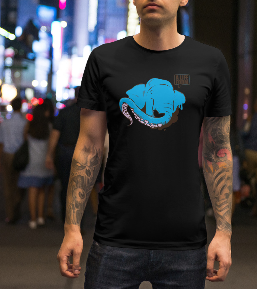 Lifeform Elephant With Tentacle Trunk T-Shirt