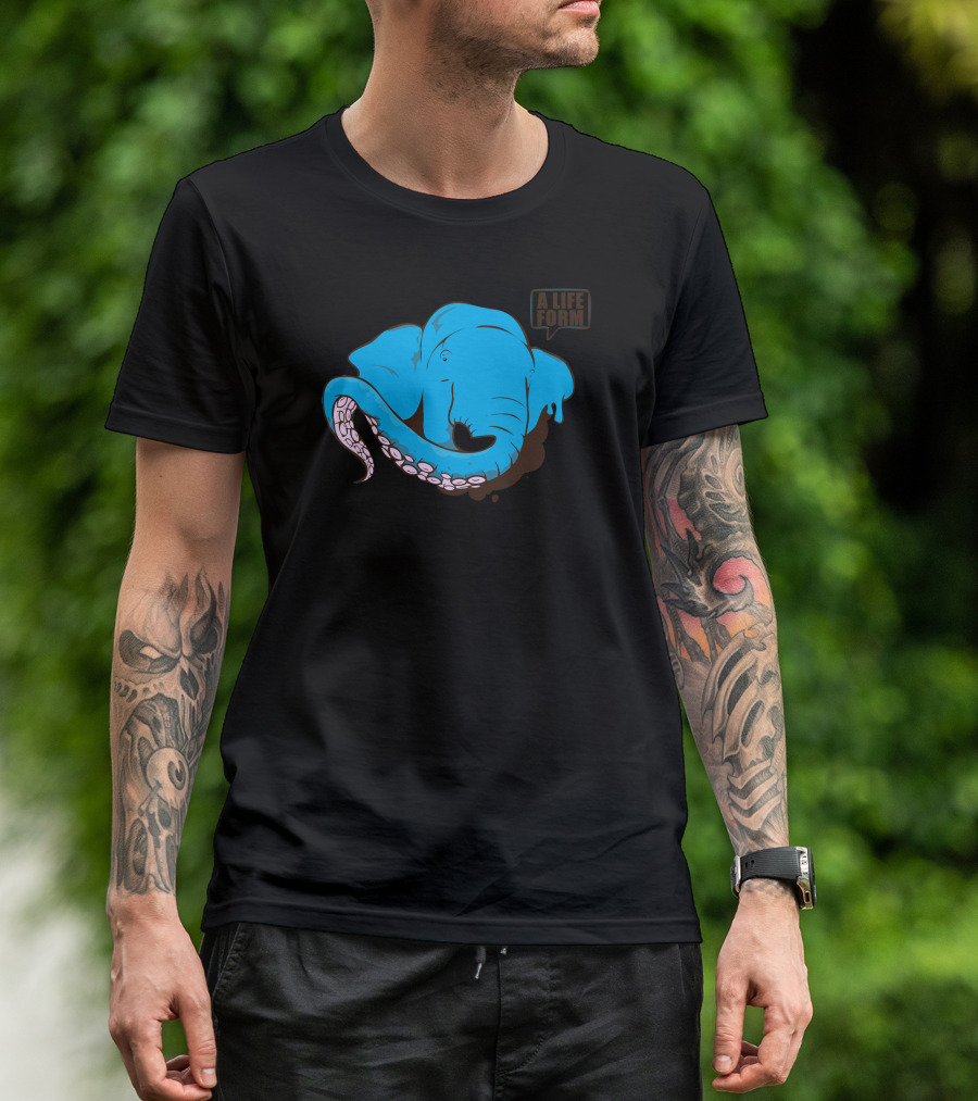 Lifeform Elephant With Tentacle Trunk T-Shirt