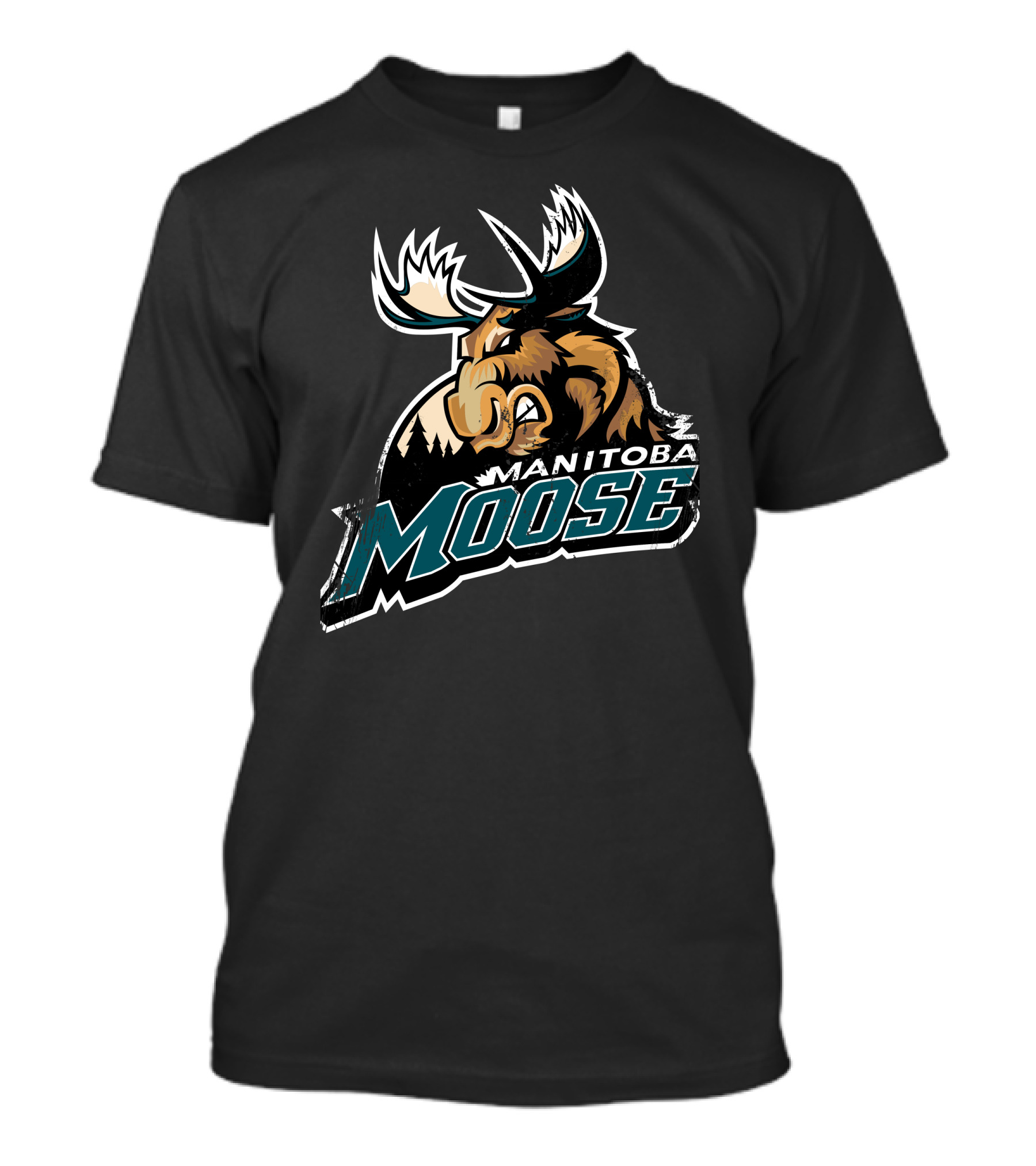 Manitoba Moose AHL Logo Hockey Team Badge T-Shirt