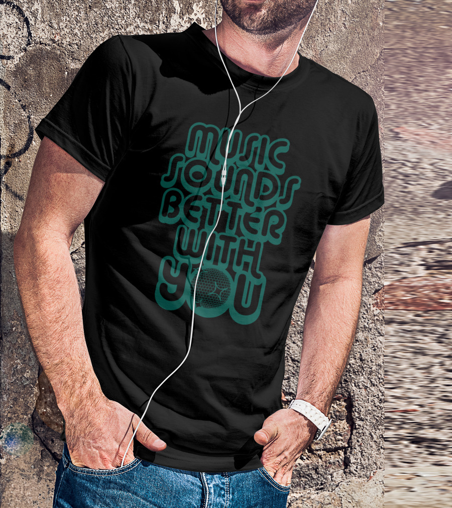 Music Sounds Better With You Disco Ball T-Shirt