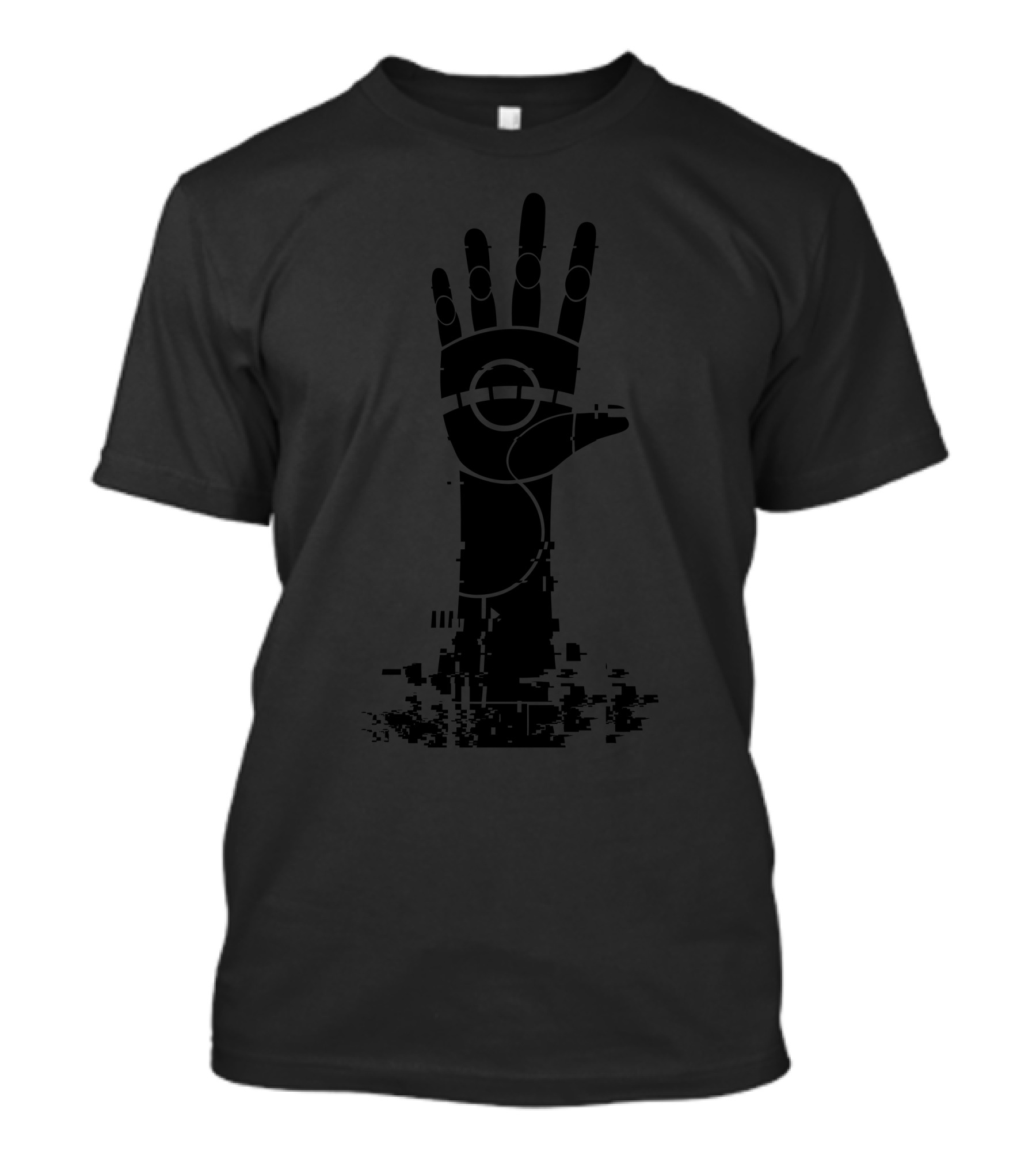 The Unperson Hand Glitched Robotic T-Shirt