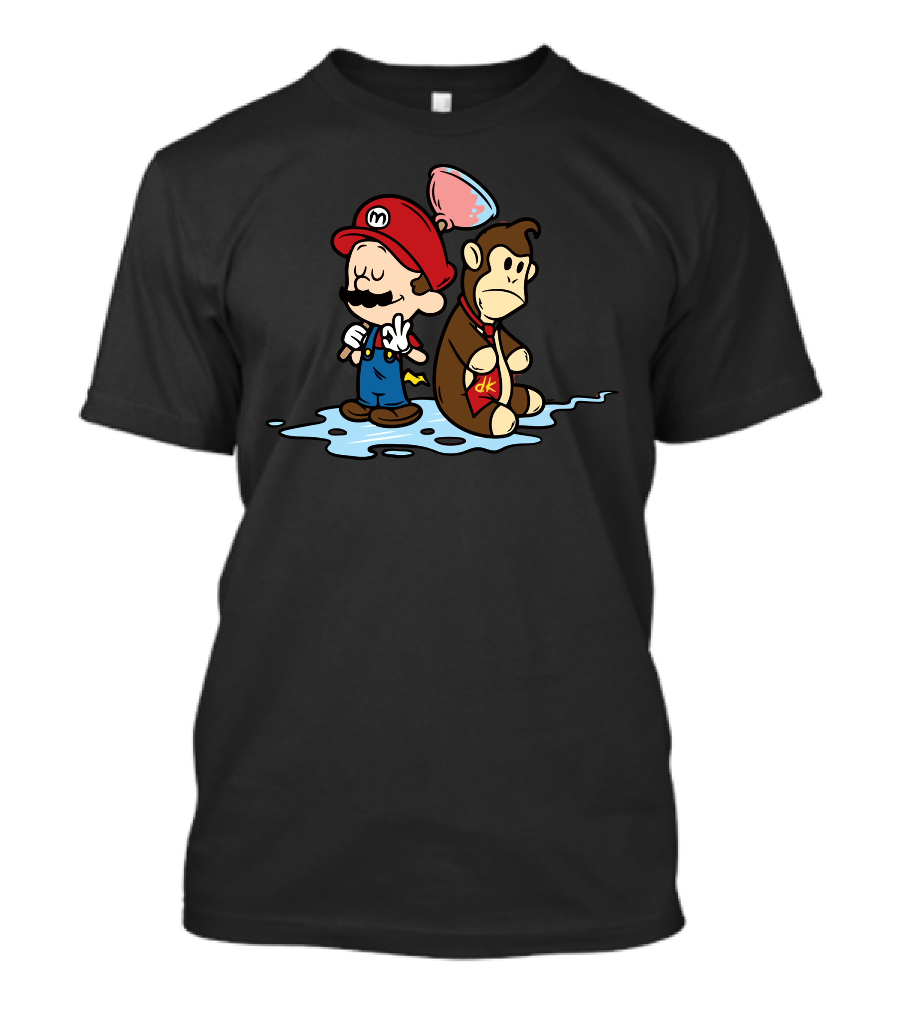 Super Mario And Donkey Kong Friendship Resting Moment T-Shirt