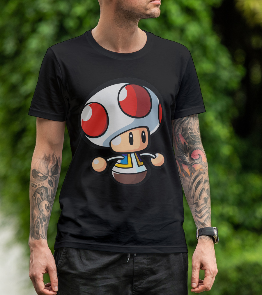 Super Mario Bros Toad Character T-Shirt