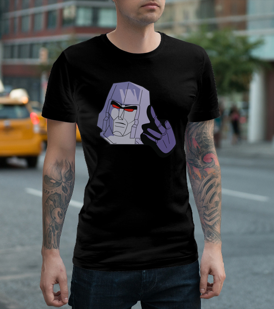 Megatron Flipped Off Gesture T-Shirt