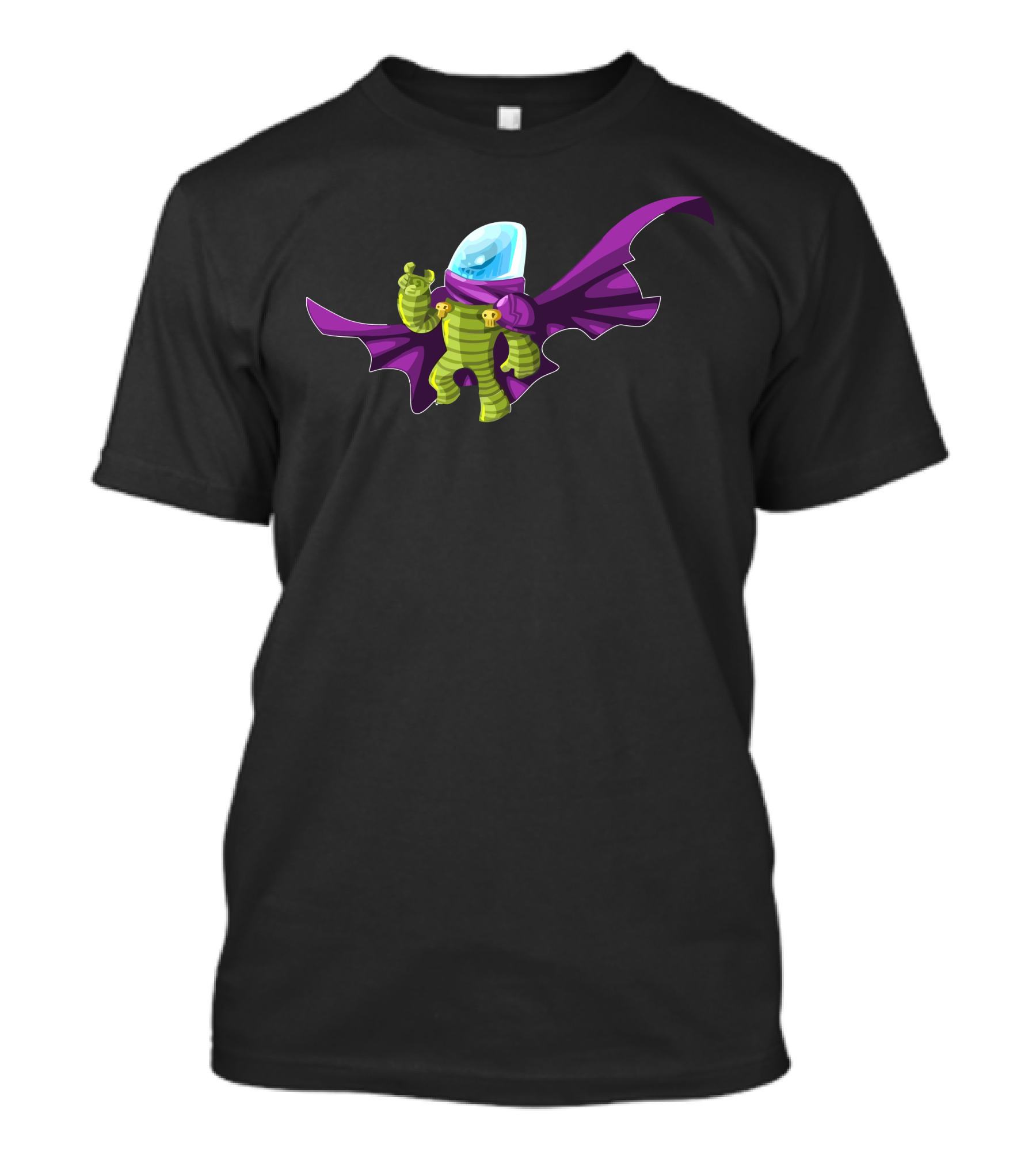 Misterio Villain-Inspired Space Suit Character Purple Cape T-Shirt