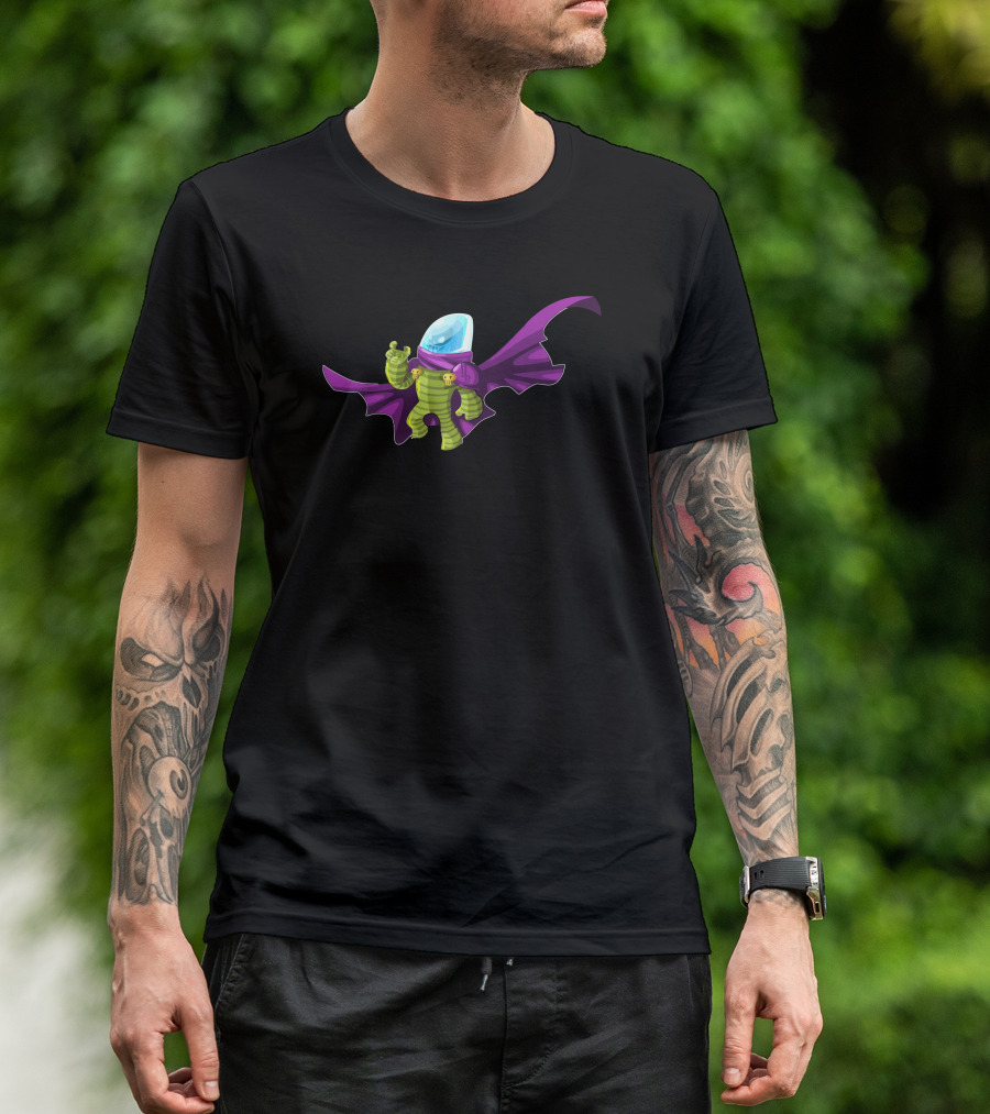 Misterio Villain-Inspired Space Suit Character Purple Cape T-Shirt