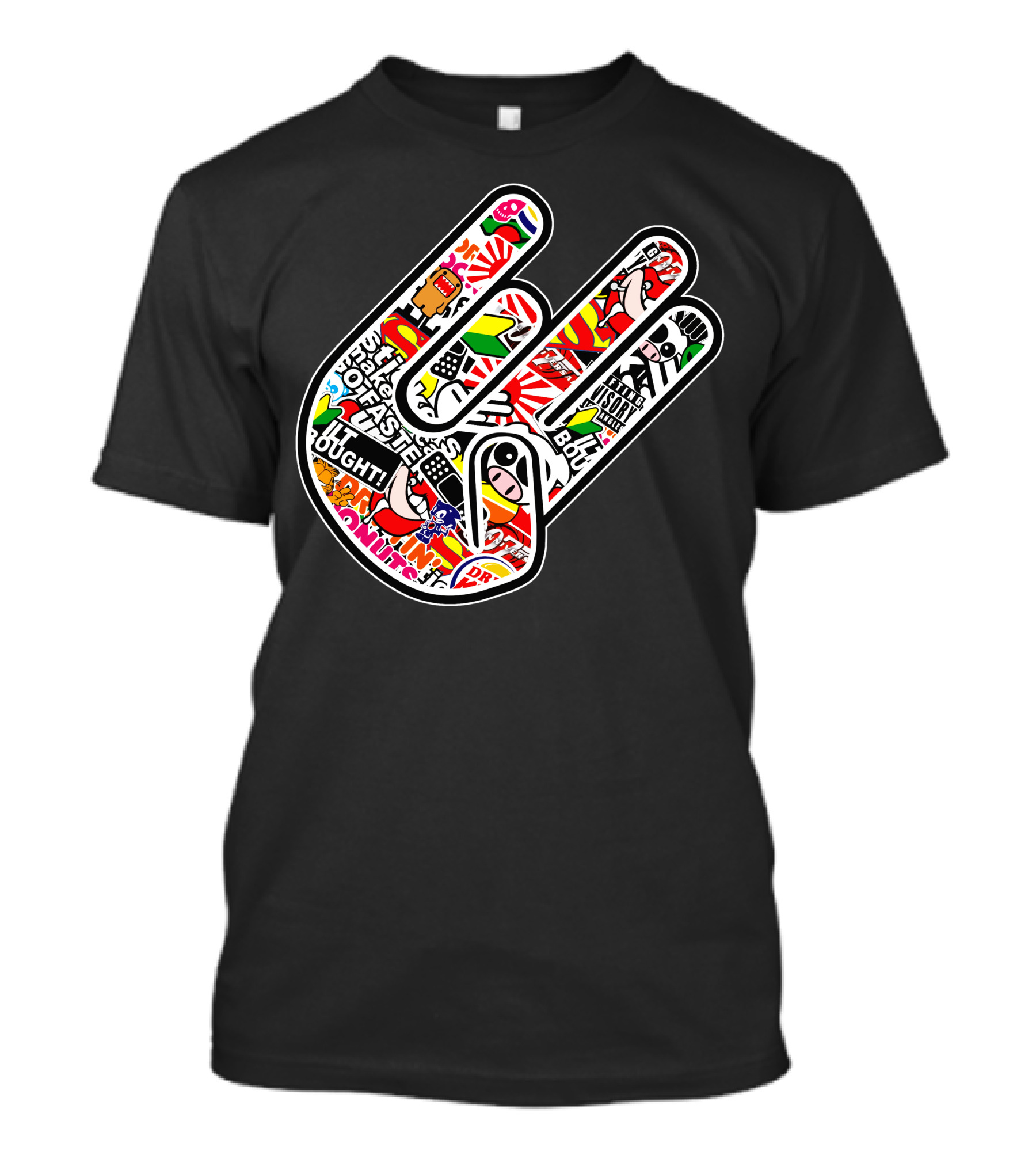 Adesivo Hand Shocker Usdm Jdm Sticker Bomb Decal T-Shirt