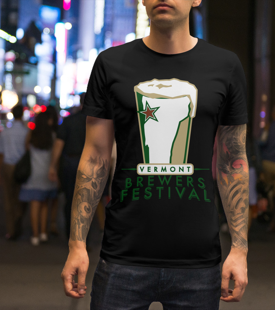 Vermont Brewers Festival Beer Glass Star T-Shirt