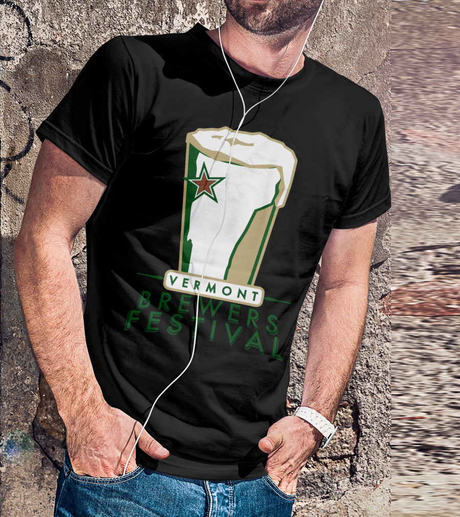 Vermont Brewers Festival Beer Glass Star T-Shirt