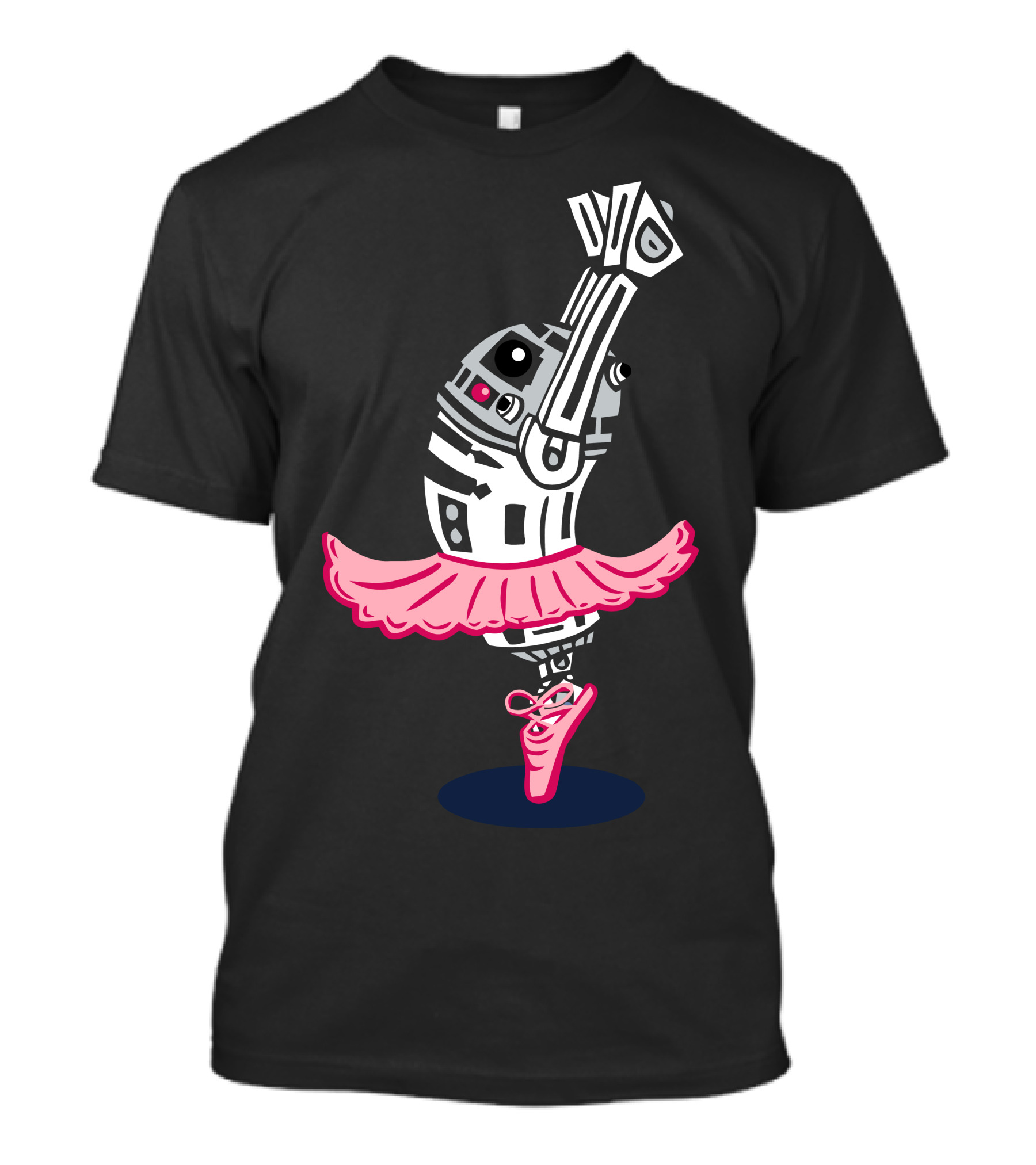 R22 D22 Robot Ballet Tutu Pink T-Shirt
