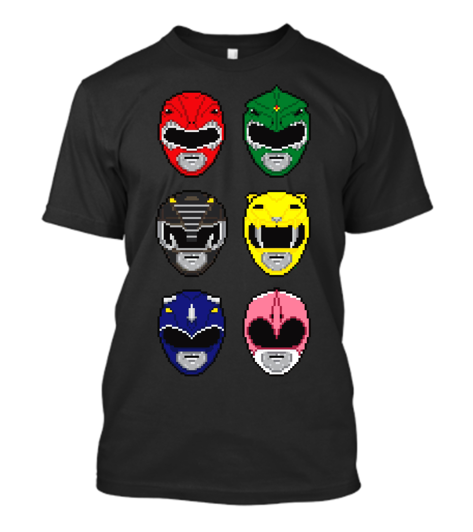 Retrograde Nostalgia Mighty Morphin Power Helmets T-Shirt