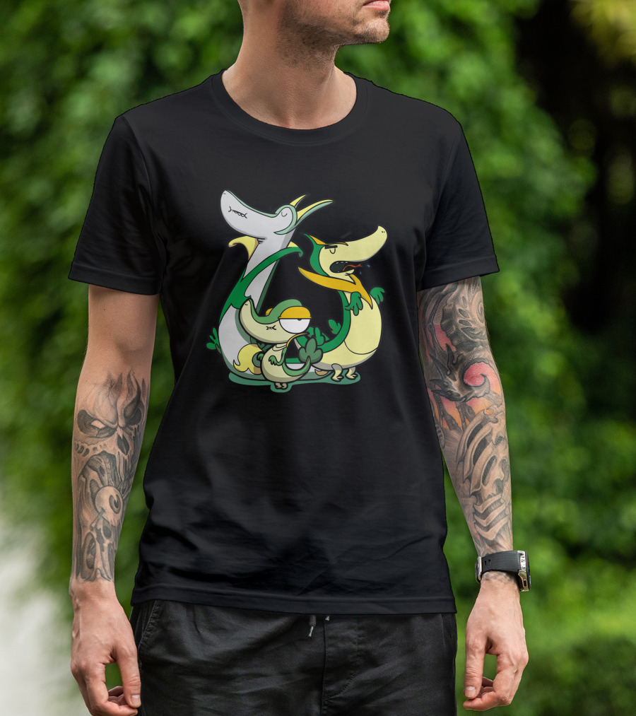 Snivy And Evolution Sneaky Snakes T-Shirt