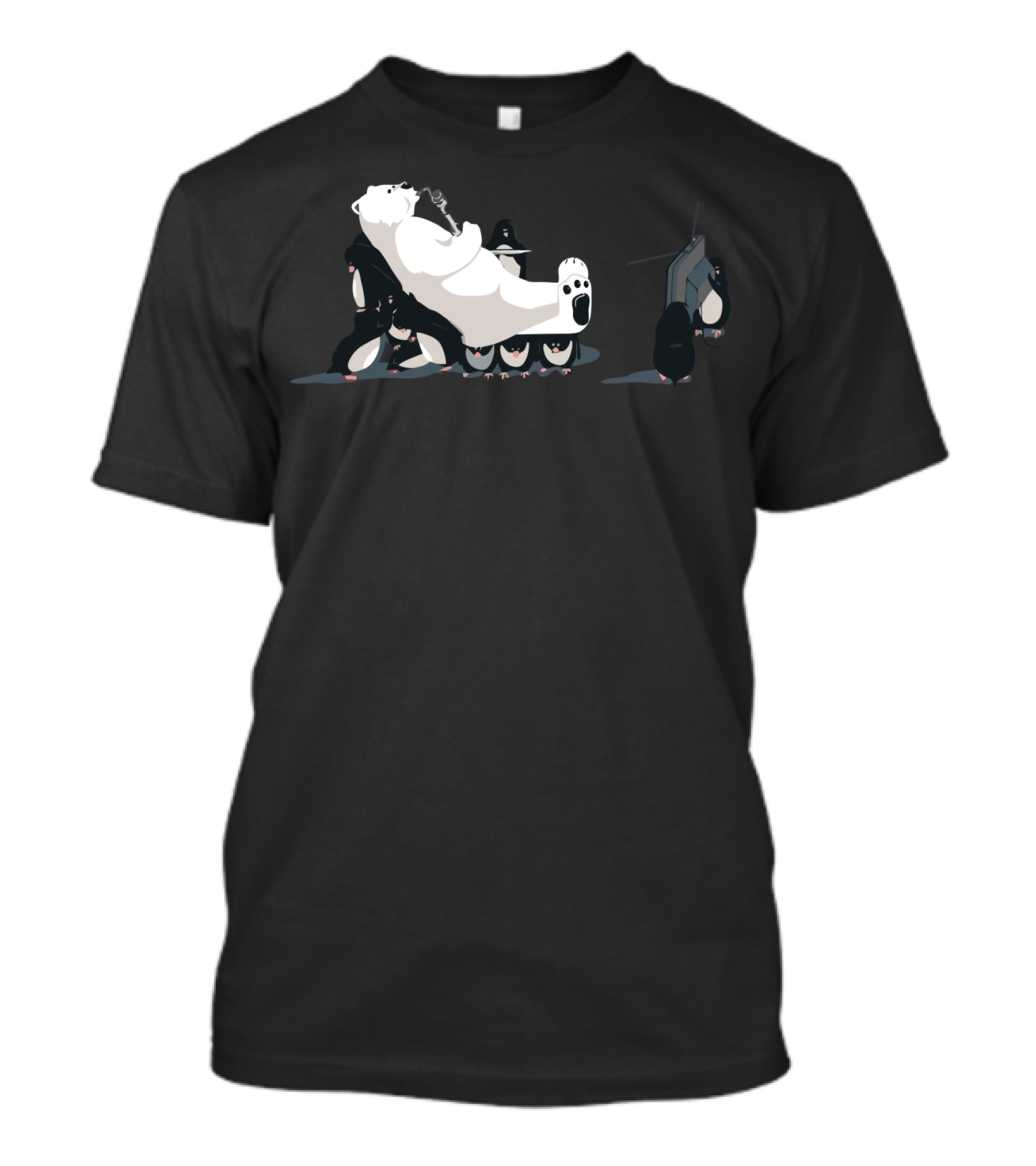 When Penguins Bribe Polar Bears Helicopter Cigars Relaxation T-Shirt