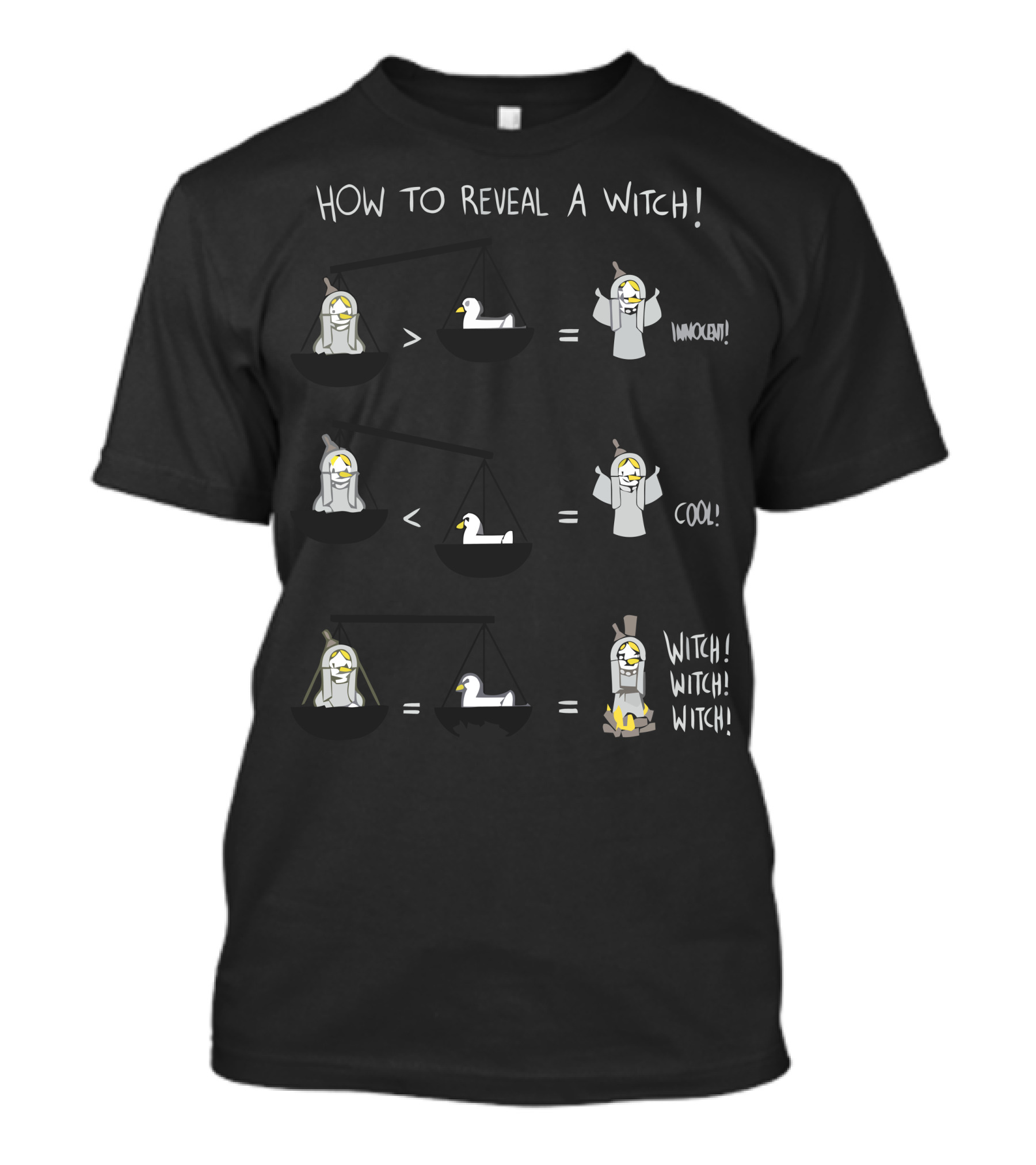 HOW TO REVEAL A WITCH INNOCENT COOL WITCH WITCH WITCH T-Shirt