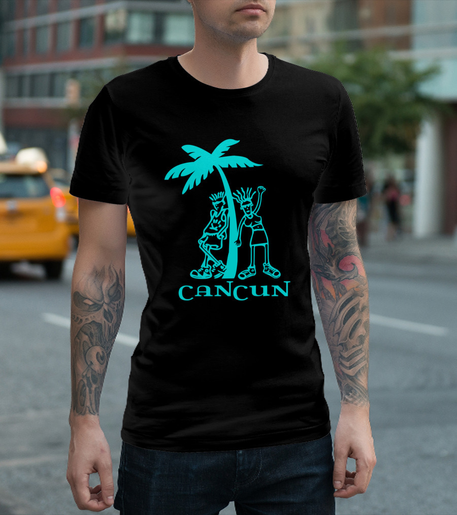 Cancun Palm Tree Fun Vacation T-Shirt