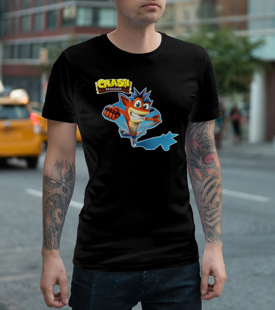Crash Bandicoot Iconic Video Game Character T-Shirt