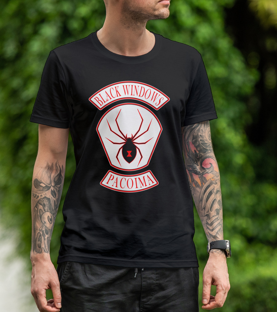 Every Which Way But Loose Black Widows Pacoima T-Shirt