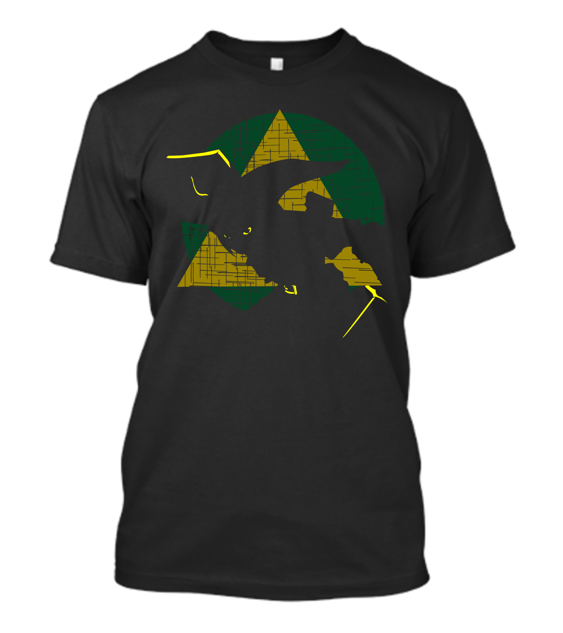 Force Yoda Triforce Legend Of Zelda Star Wars Crossover T-Shirt