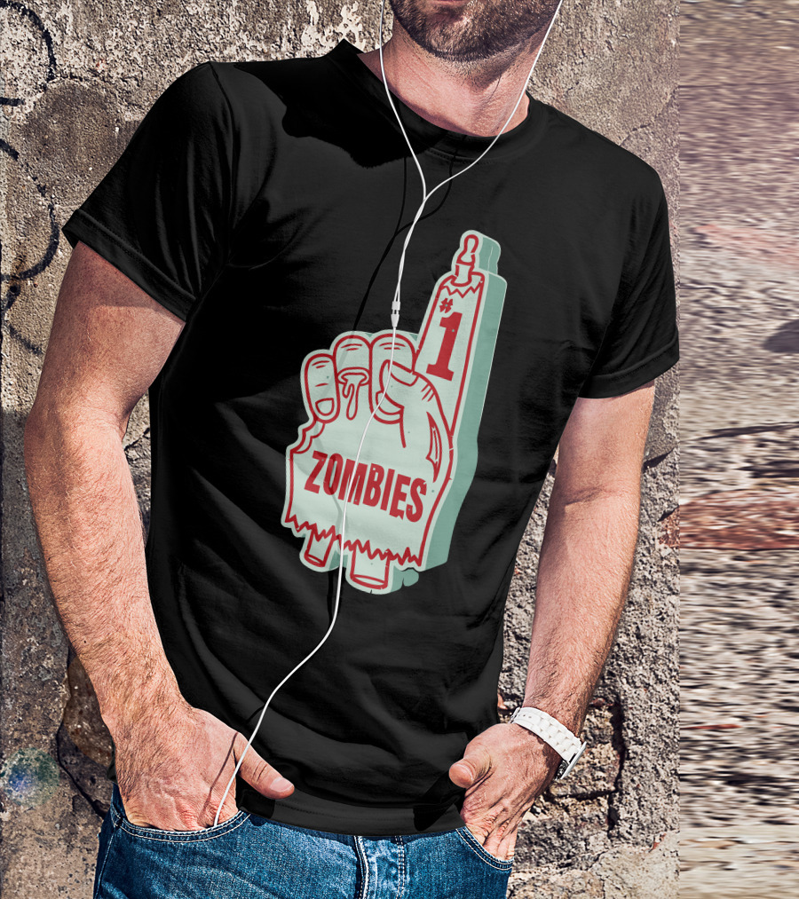 1 Foam Finger Zombies T-Shirt
