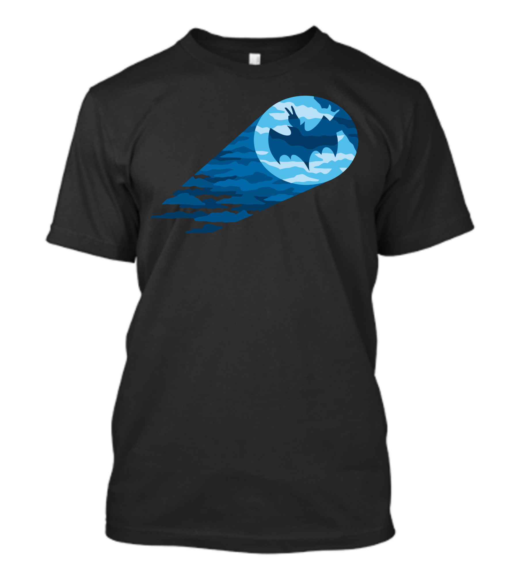 Gotham Bat Signal Cloud Shadows T-Shirt