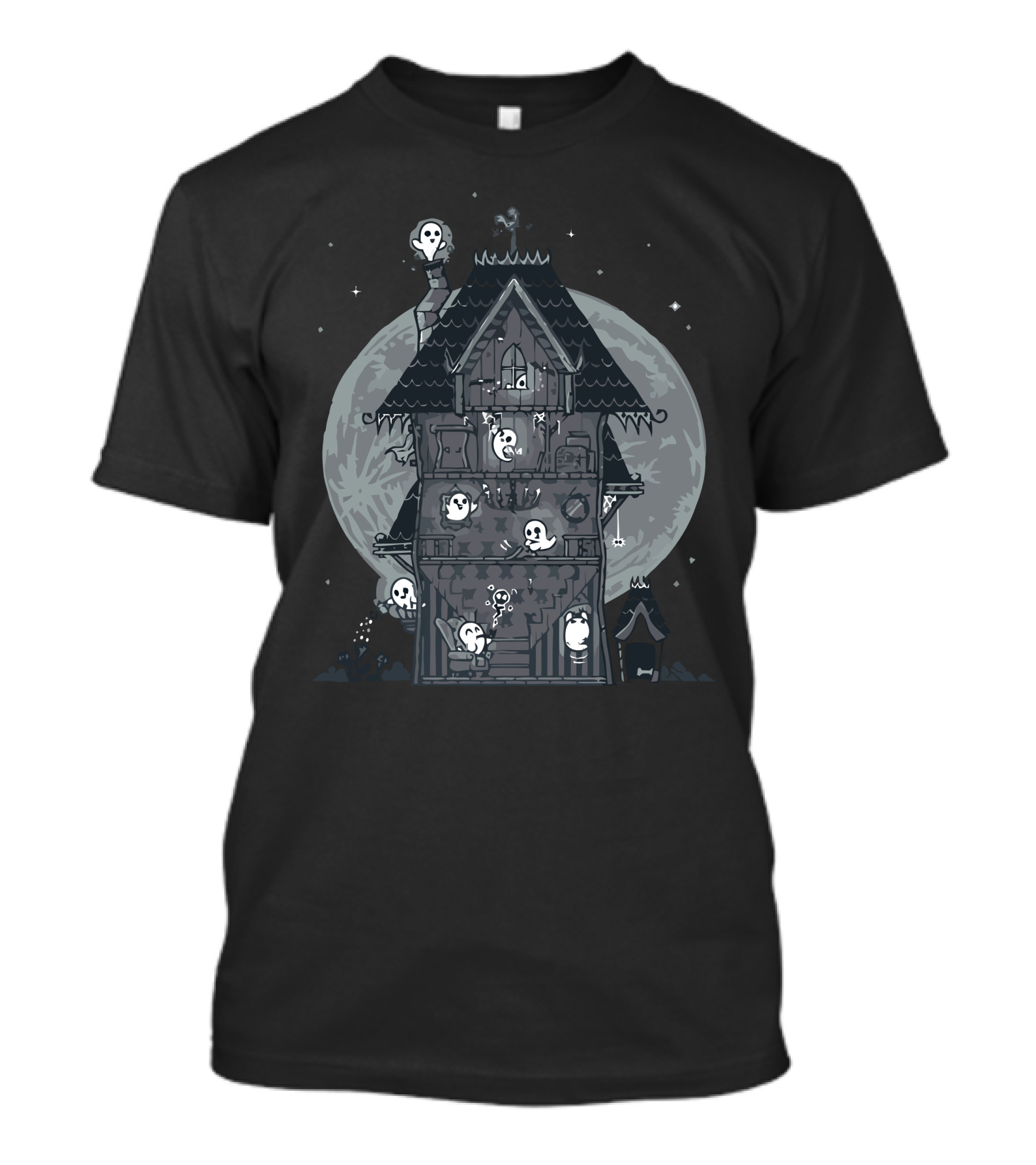 Haunted Housework Boo-tiful Spooky Ghost Mansion T-Shirt