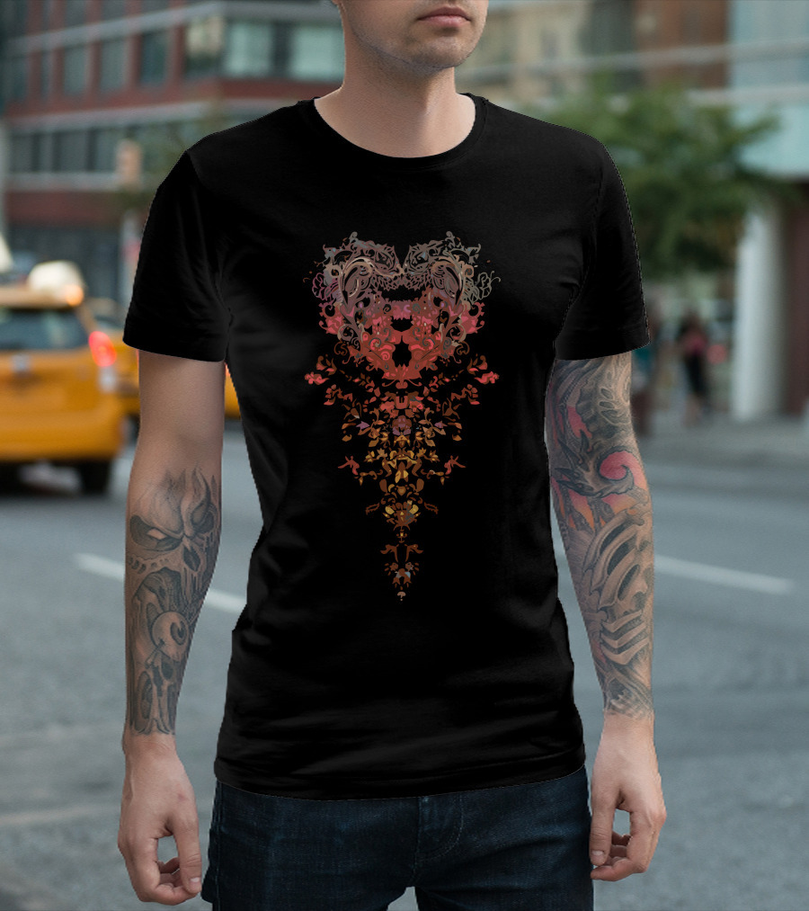 Henna Decorative Abstract Floral T-Shirt