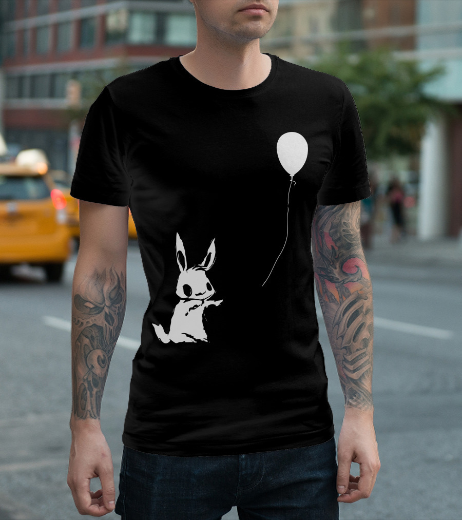 Hey Wait Up You Are My Best Friend Balloon And Rabbit T-Shirt