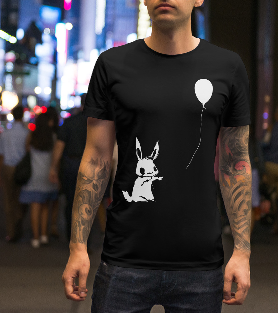 Hey Wait Up You Are My Best Friend Balloon And Rabbit T-Shirt