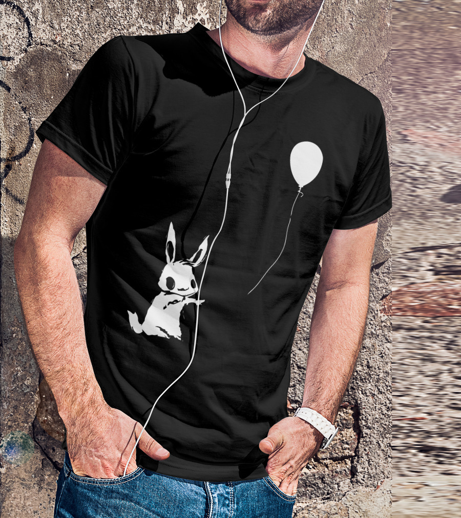 Hey Wait Up You Are My Best Friend Balloon And Rabbit T-Shirt