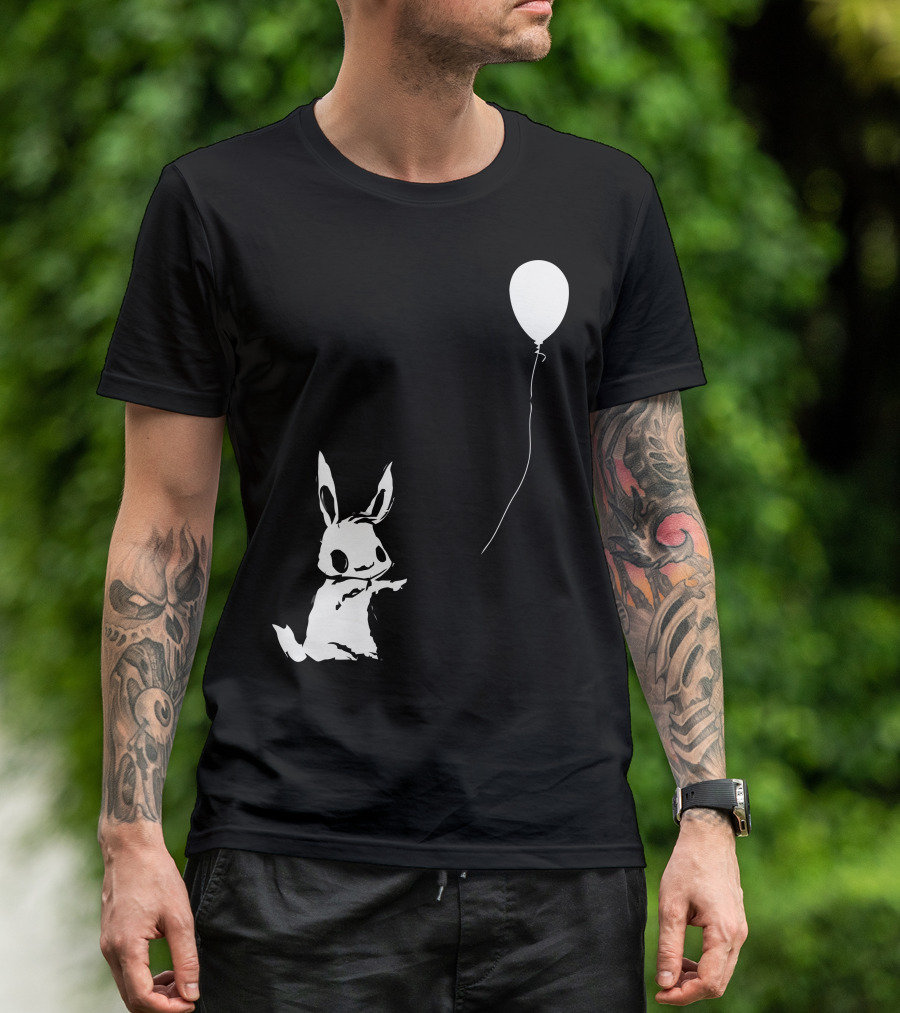 Hey Wait Up You Are My Best Friend Balloon And Rabbit T-Shirt