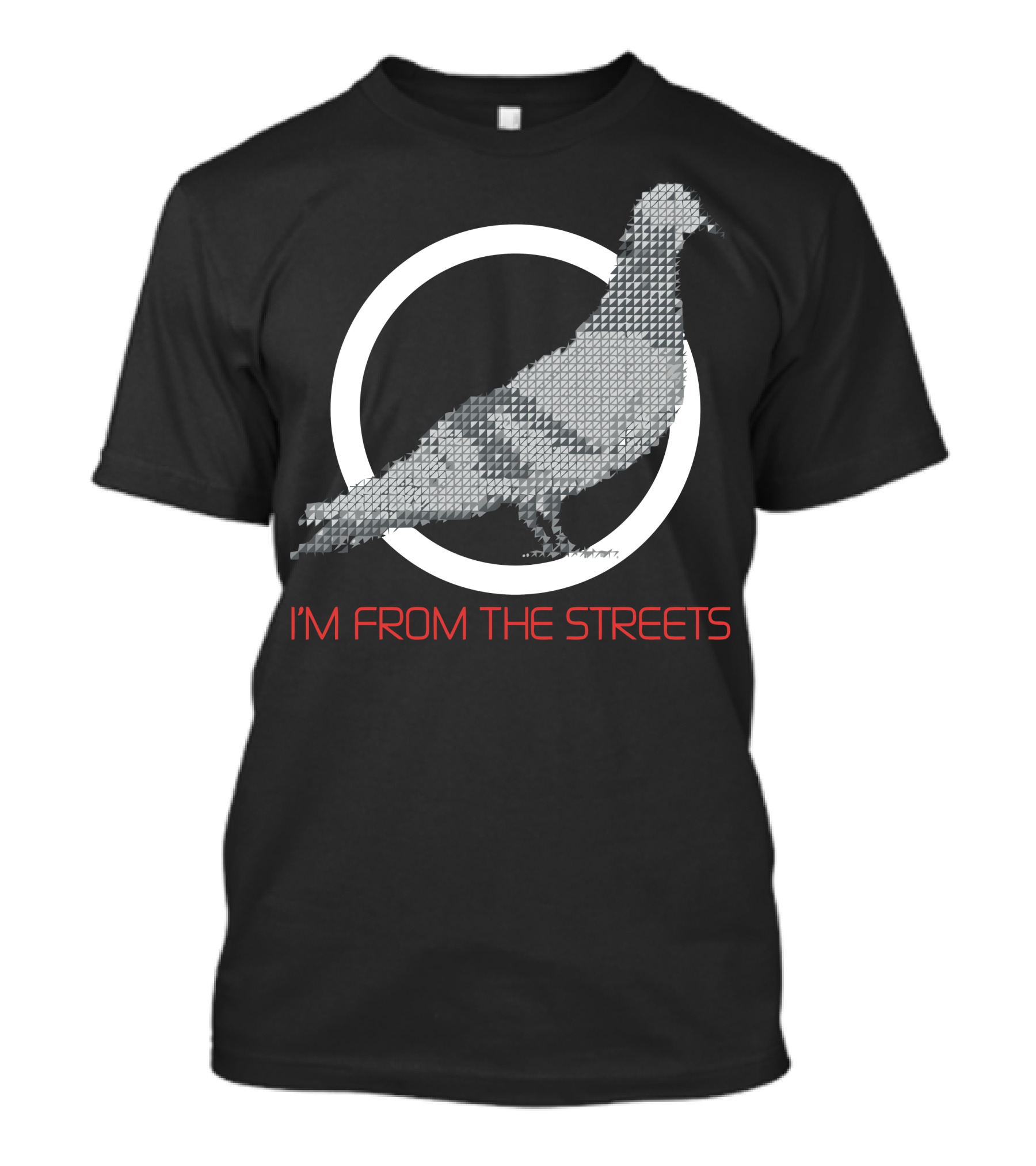 I'M From The Streets Pigeon Circle T-Shirt