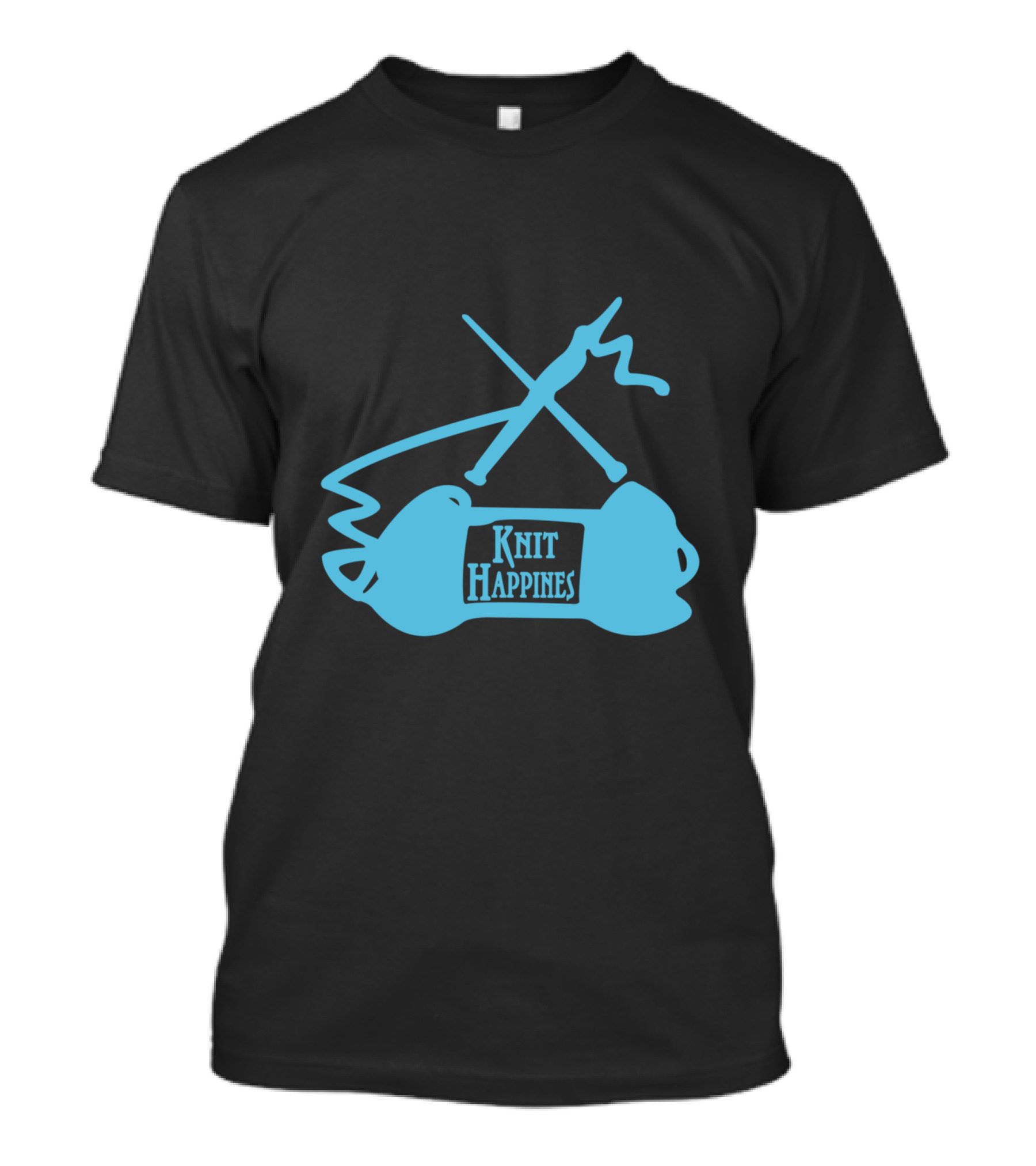 Knit Happines Yarn Ball Needles T-Shirt