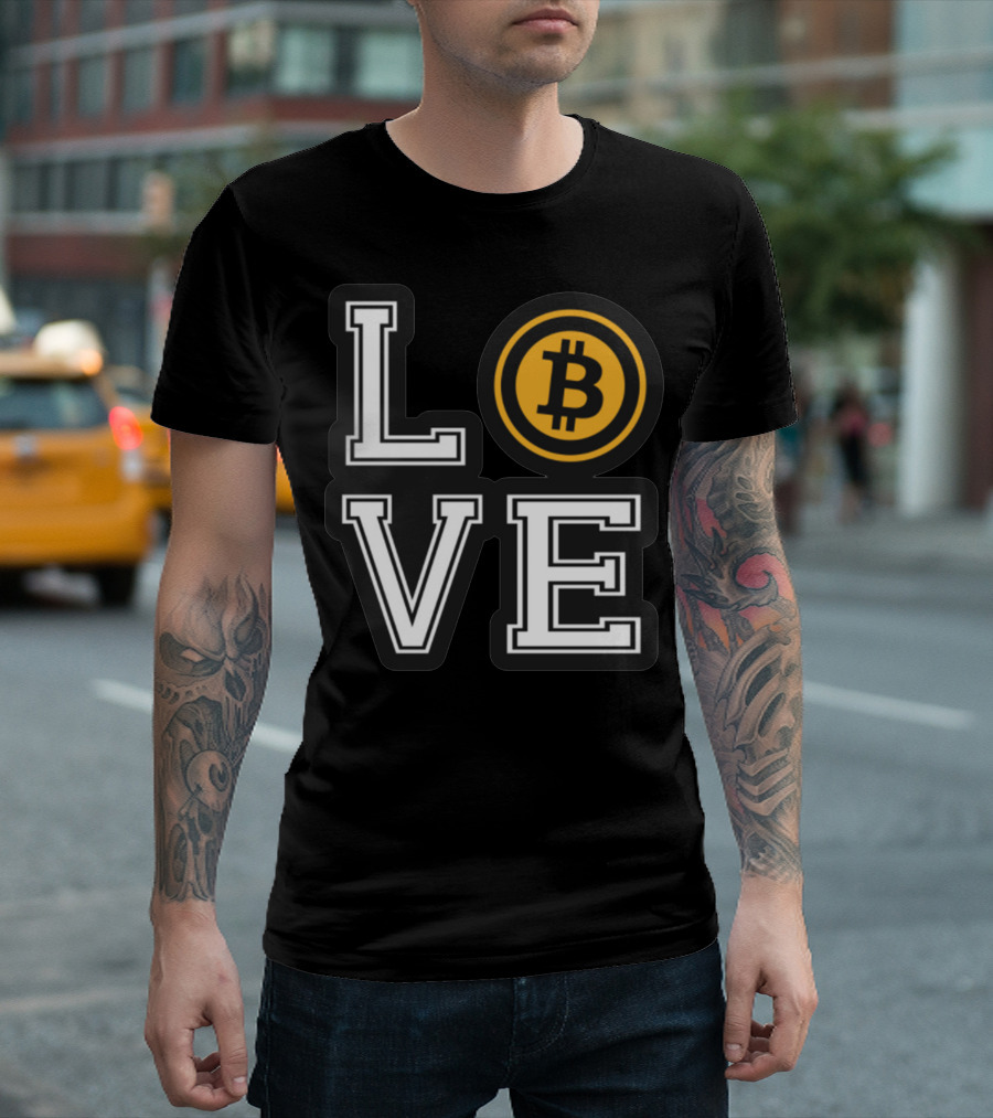LOVE Bitcoin Iconic T-Shirt