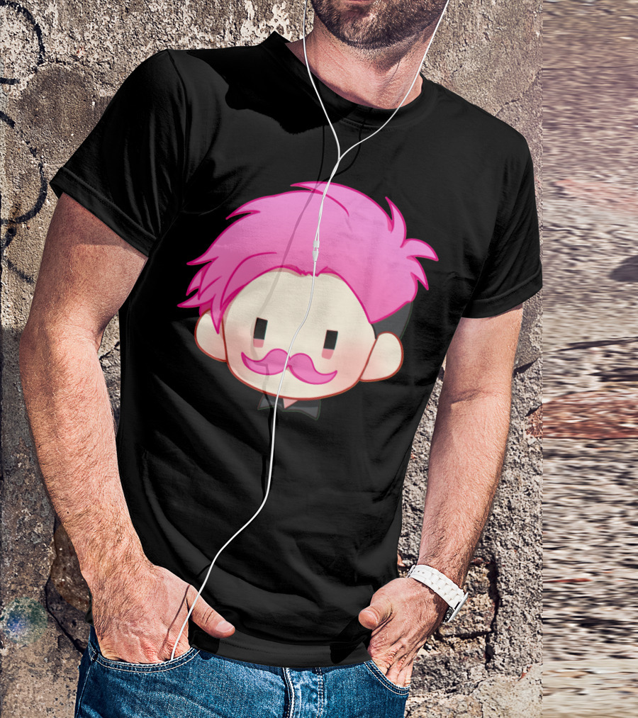 Markiplier Too Pink Hair And Moustache Avatar T-Shirt