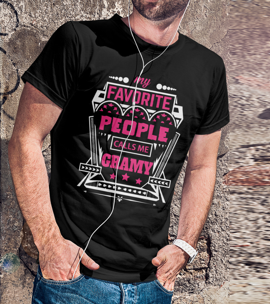 My Favorite People Calls Me Gramy Stars And Arrows T-Shirt
