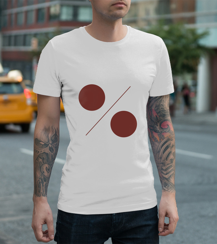 Percent Symbol Minimalist T-Shirt