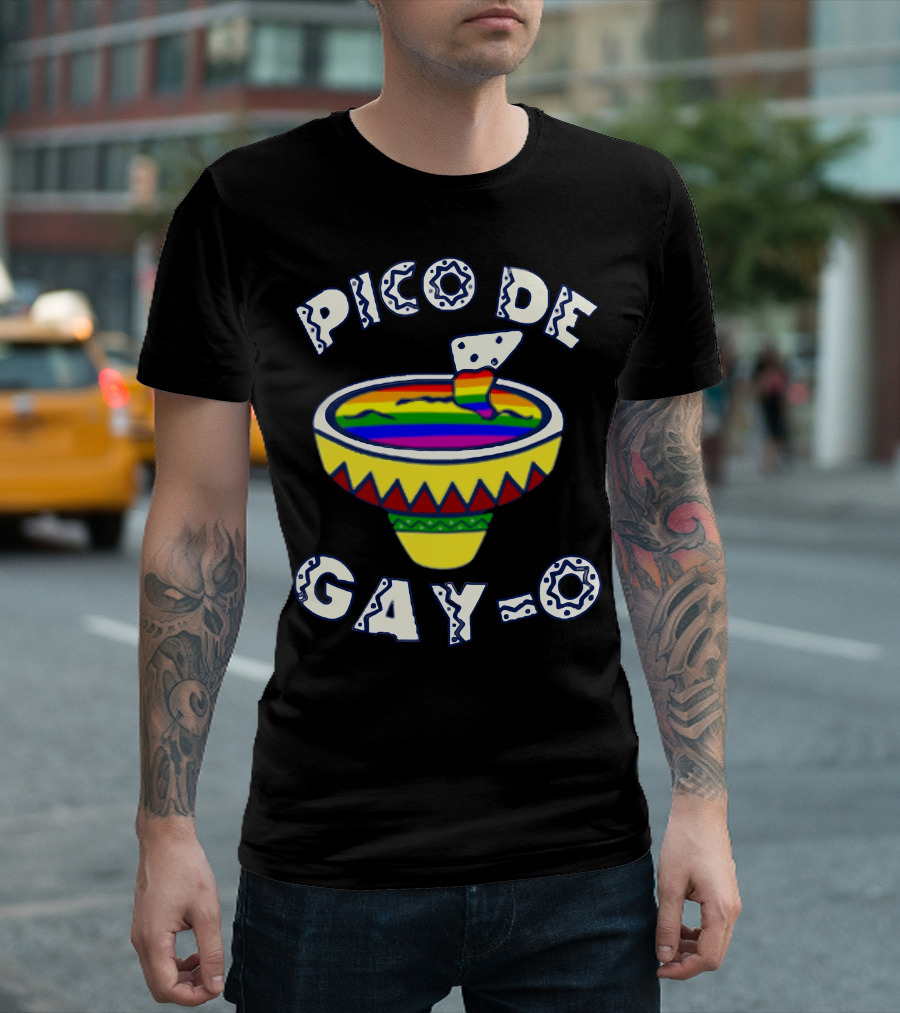 Pico De Gayo Rainbow Pride Bowl Chip T-Shirt