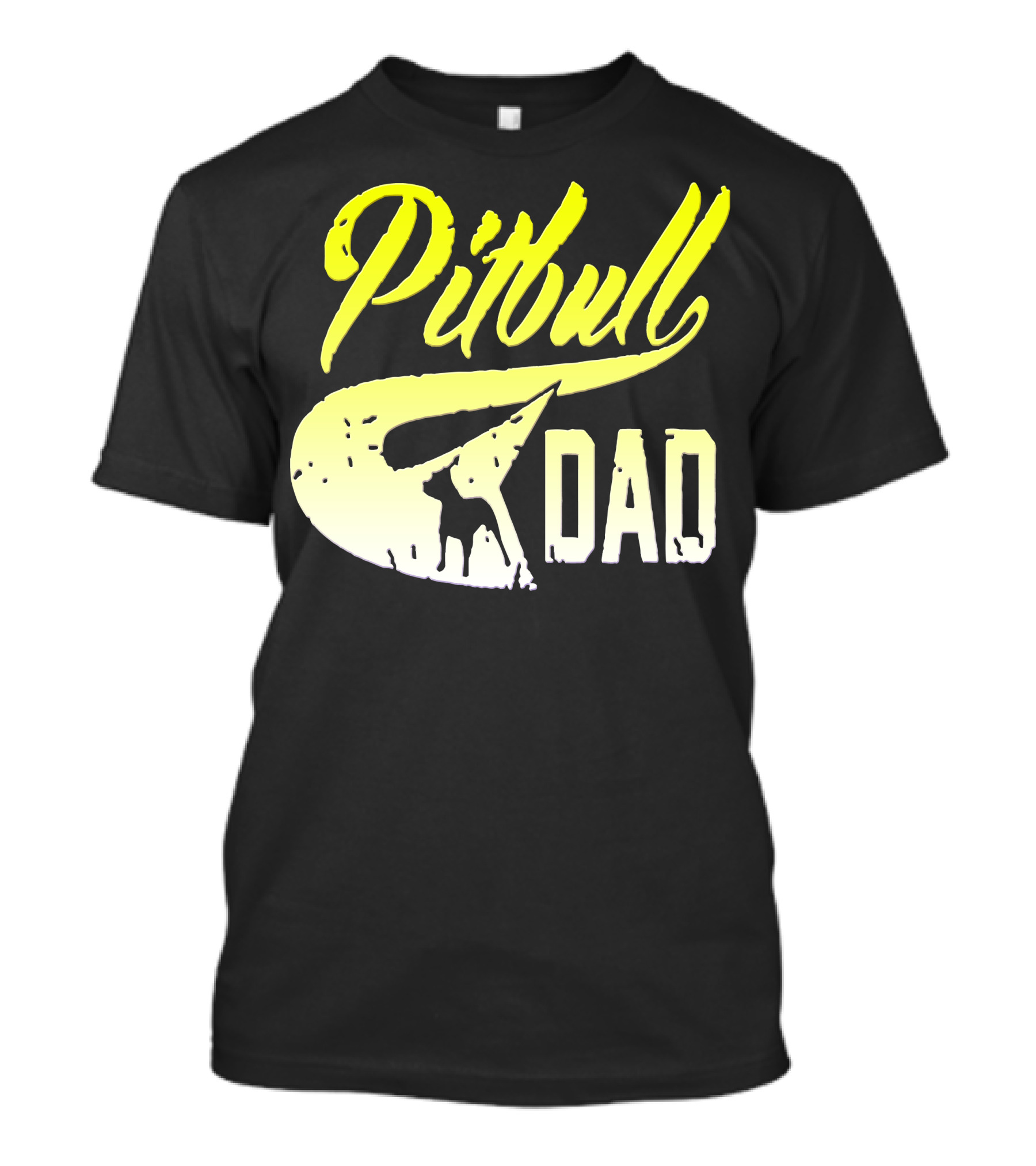 Pitbull Dad Silhouette T-Shirt