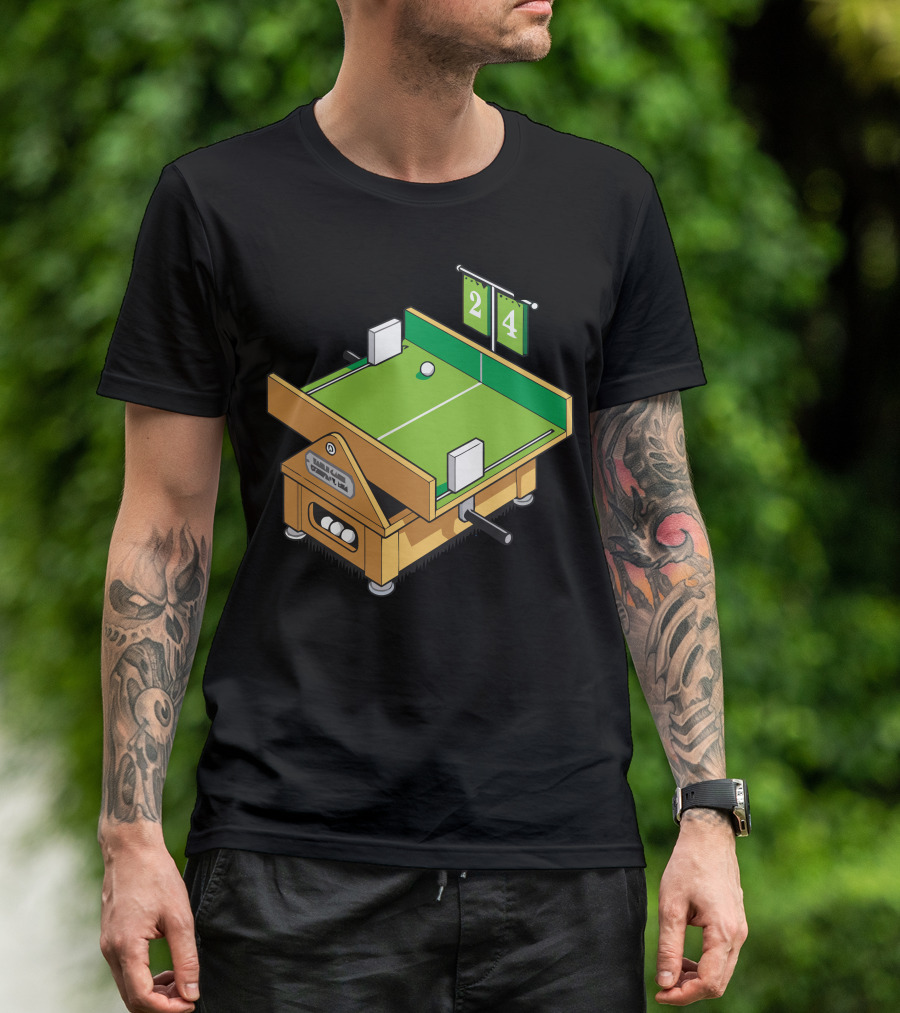 Pre Computers Manual Pong Table Tennis T-Shirt