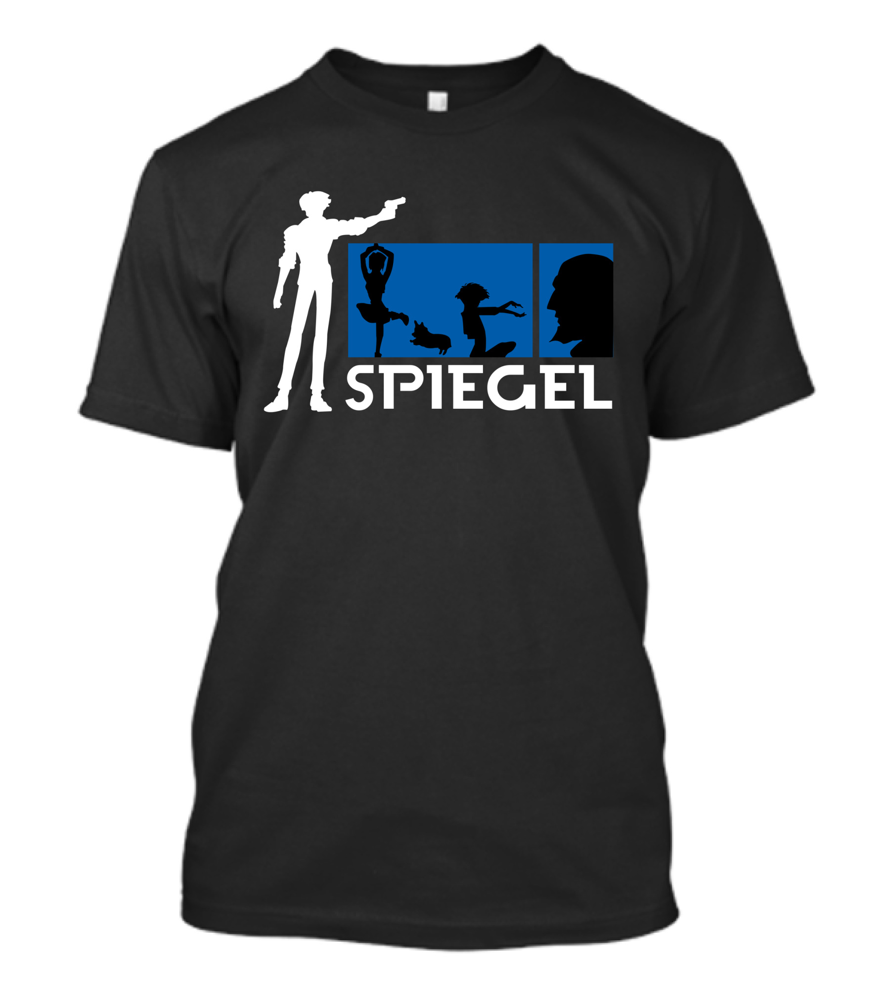 Spiegel Cowboy Bebop Silhouette Characters Iconic T-Shirt