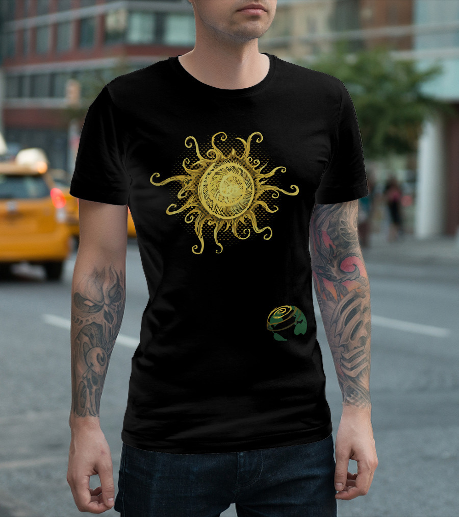 Starshine the Earth Says Hello Sun and Earth T-Shirt