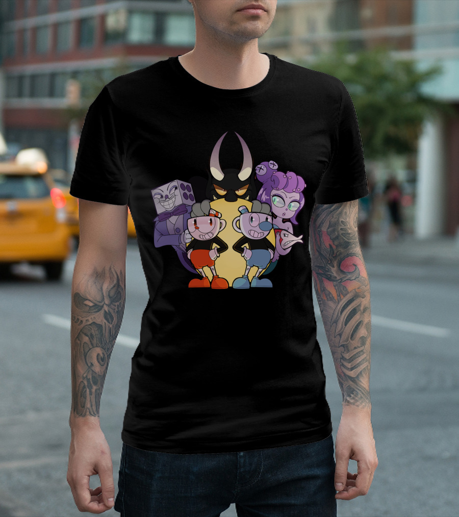 Cuphead Mugman Dice Adventures with Devil and Friends T-Shirt
