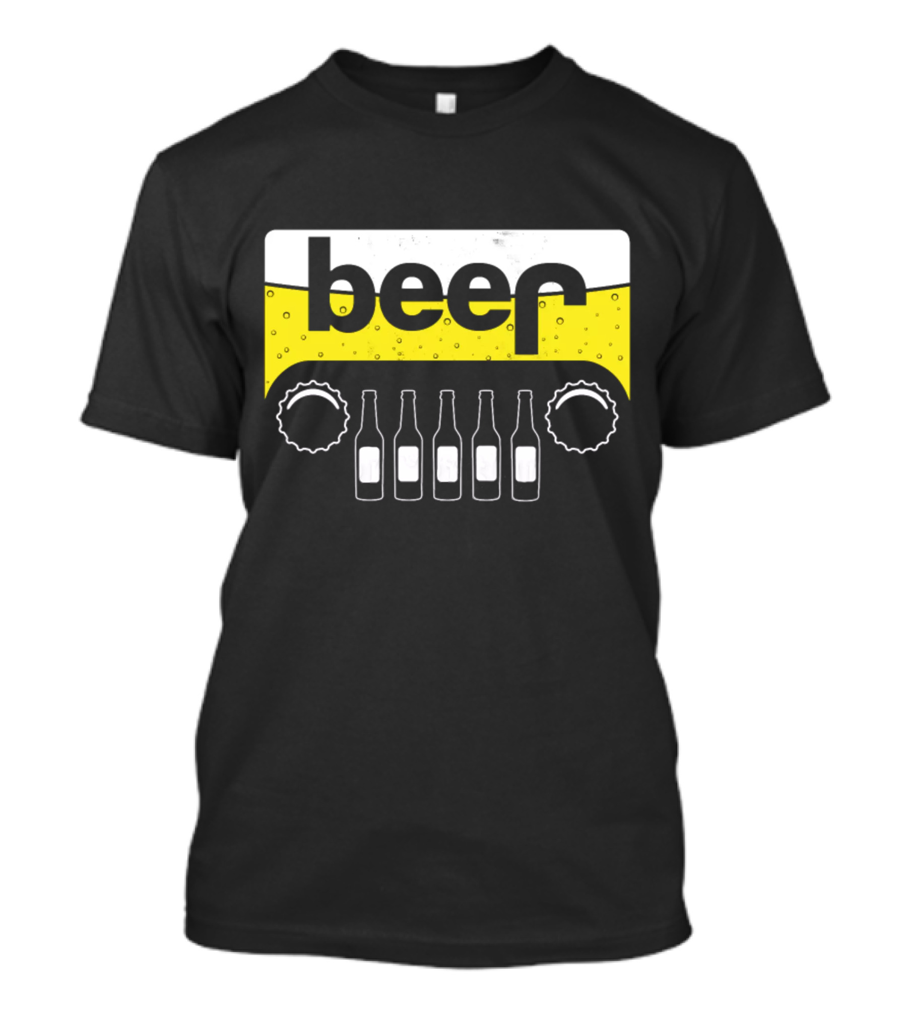 Beer Bottles Cap Offroad Adventure T-Shirt