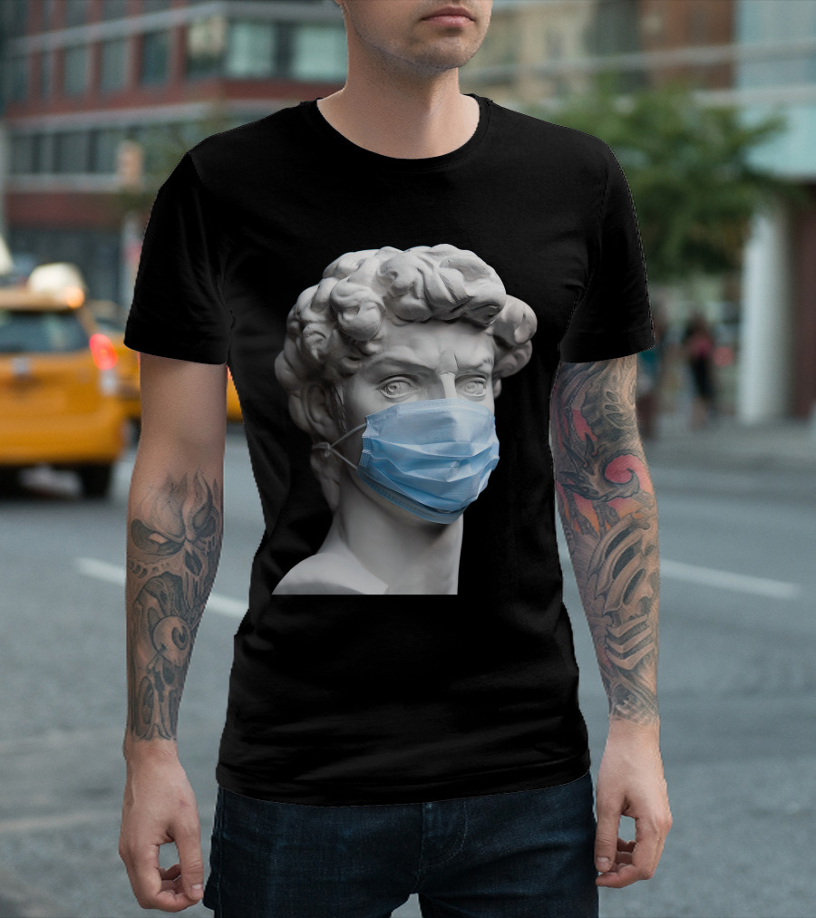 David Medical Mask Sculpture T-Shirt