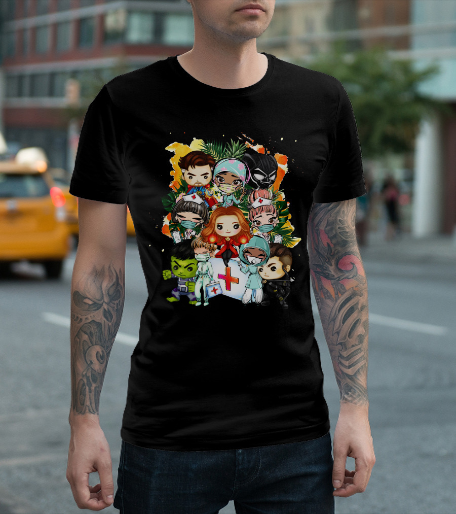 New York Superheroes Baby Bodysuit Nursing Heroes Avengers Themed Superhero Characters T-Shirt