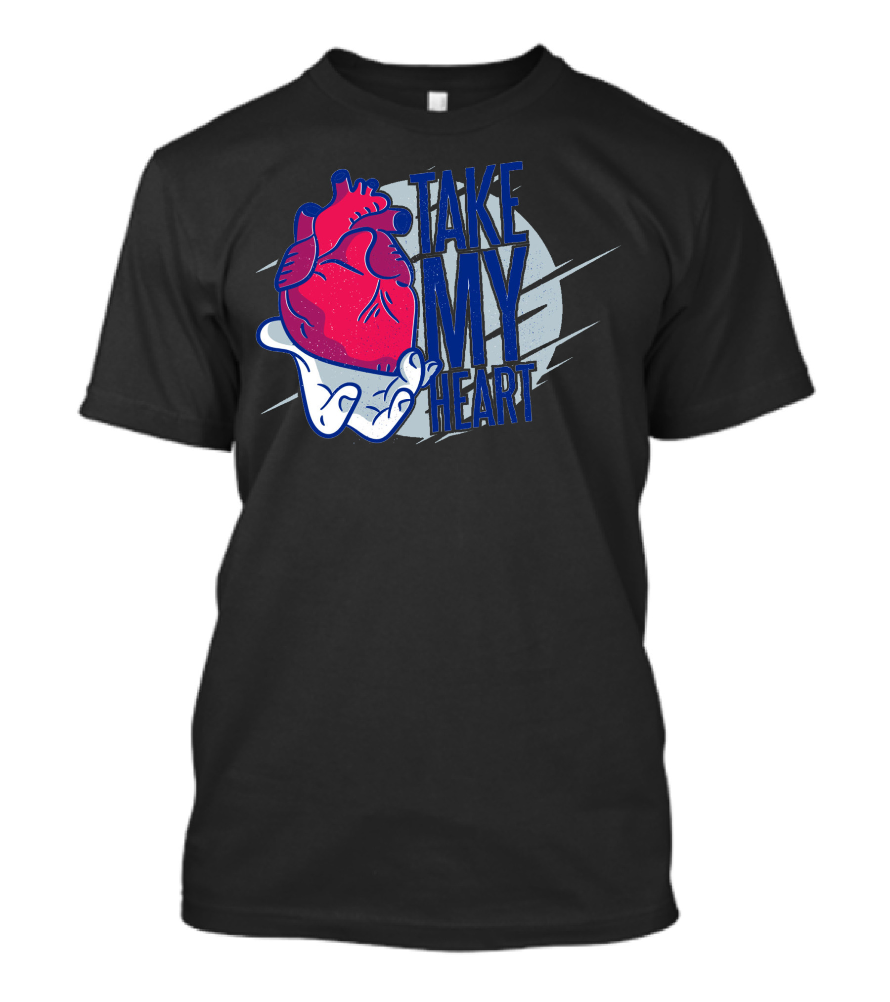 Take My Heart Anatomical Illustration In Hand T-Shirt