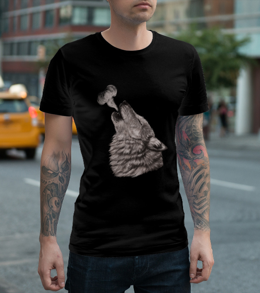 The Howl Wolf Moonlit Night Breath T-Shirt