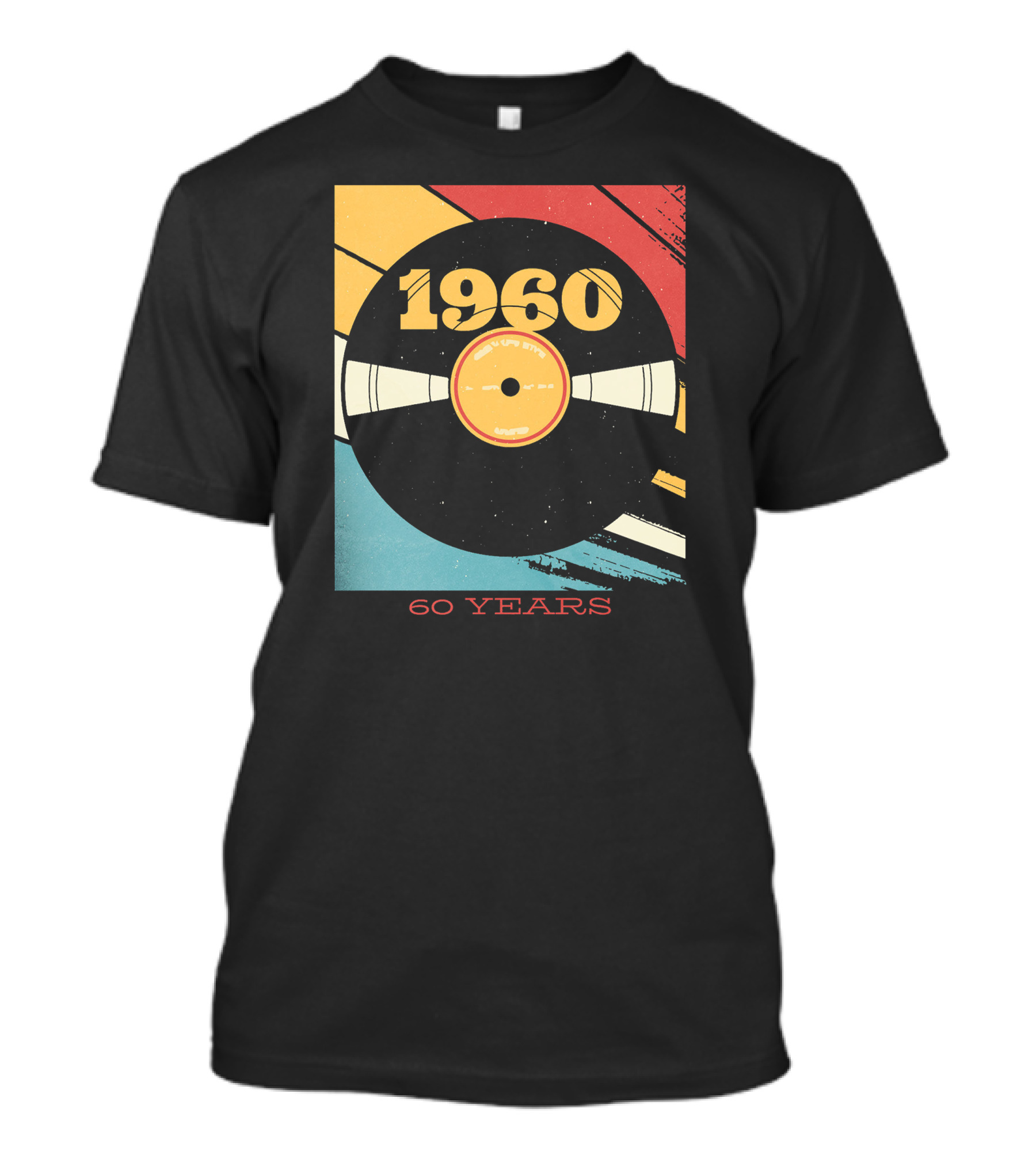 1960 Retro Vinyl Record 60 Years T-Shirt