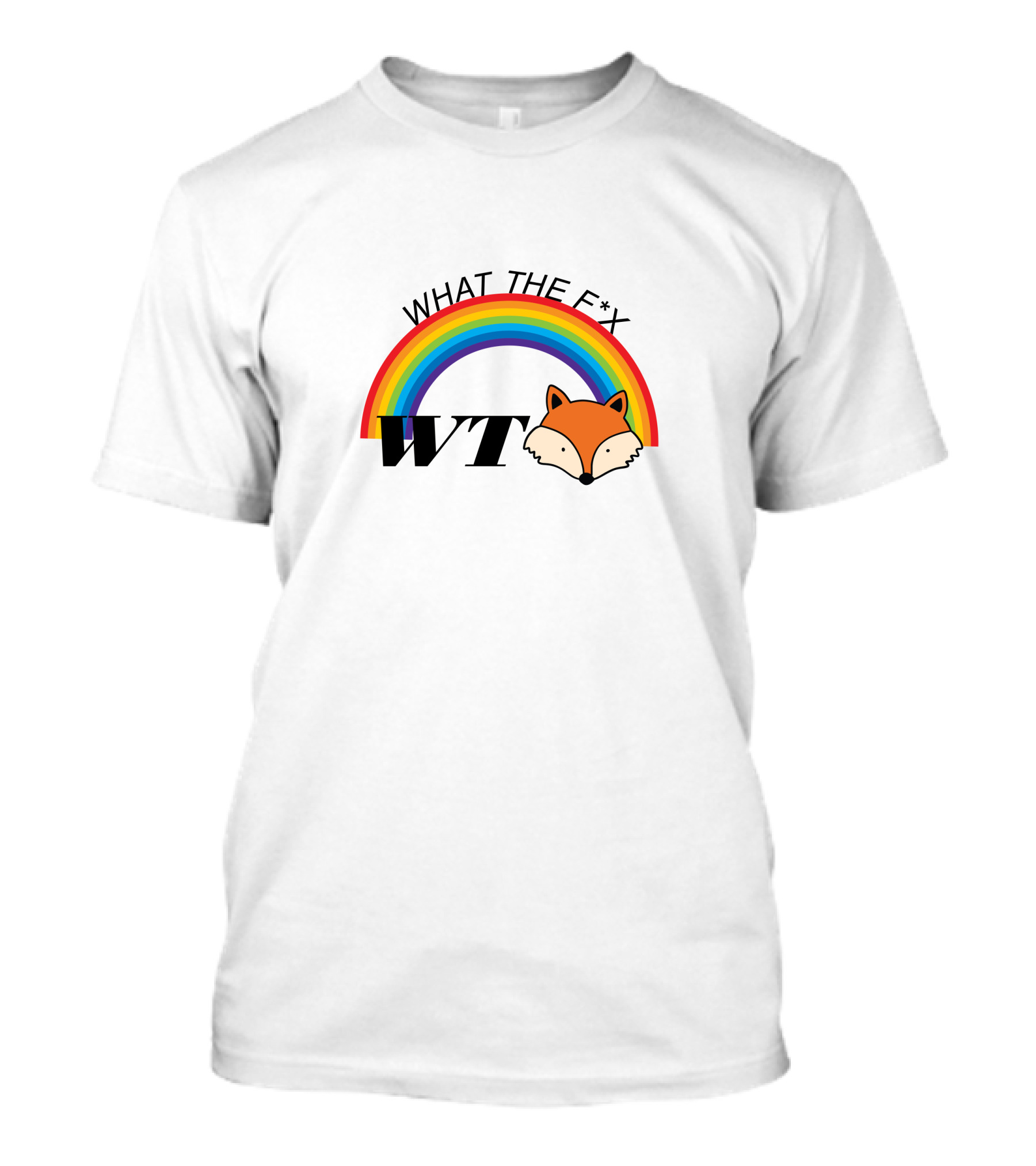 WHAT THE F*X Rainbow Fox WT T-Shirt