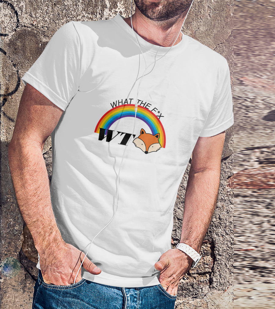 WHAT THE F*X Rainbow Fox WT T-Shirt